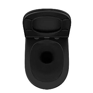 Унитаз подвесной OWL 1975 VIND OWLT190305 безободковый, с крышкой микролифт, черный матовый купить в интернет-магазине Sanbest