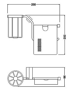 Держатель для туалетной бумаги Schein WATTEAU 126E2-R с освежителем воздуха/хром купить в интернет-магазине сантехники Sanbest