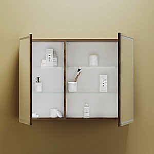 Зеркальный шкаф Sancos Mirror MI100ECH дуб чарльстон купить в интернет-магазине сантехники Sanbest