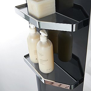 Душевая кабина Orans Diamond 89101BLH 100х100 профиль черный купить в интернет-магазине Sanbest