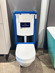 Унитаз подвесной Villeroy&Boch Architectura 568CDR01 альпийский белый, с крышкой микролифт, с инсталляцией купить в интернет-магазине Sanbest