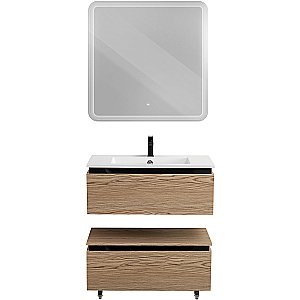 Нижняя тумба Cezares SLIDER-800-1C-PI-RT-P дуб тангент для ванной в интернет-магазине сантехники Sanbest