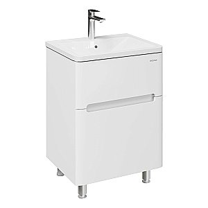 Тумба с раковиной напольная Grossman АДЕЛЬ-НОРМА 60 белая для ванной в интернет-магазине Sanbest