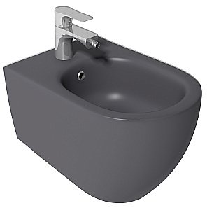 Биде подвесное ISVEA Infinity 10NF41001SV-2C антрацит матовый купить в интернет-магазине Sanbest