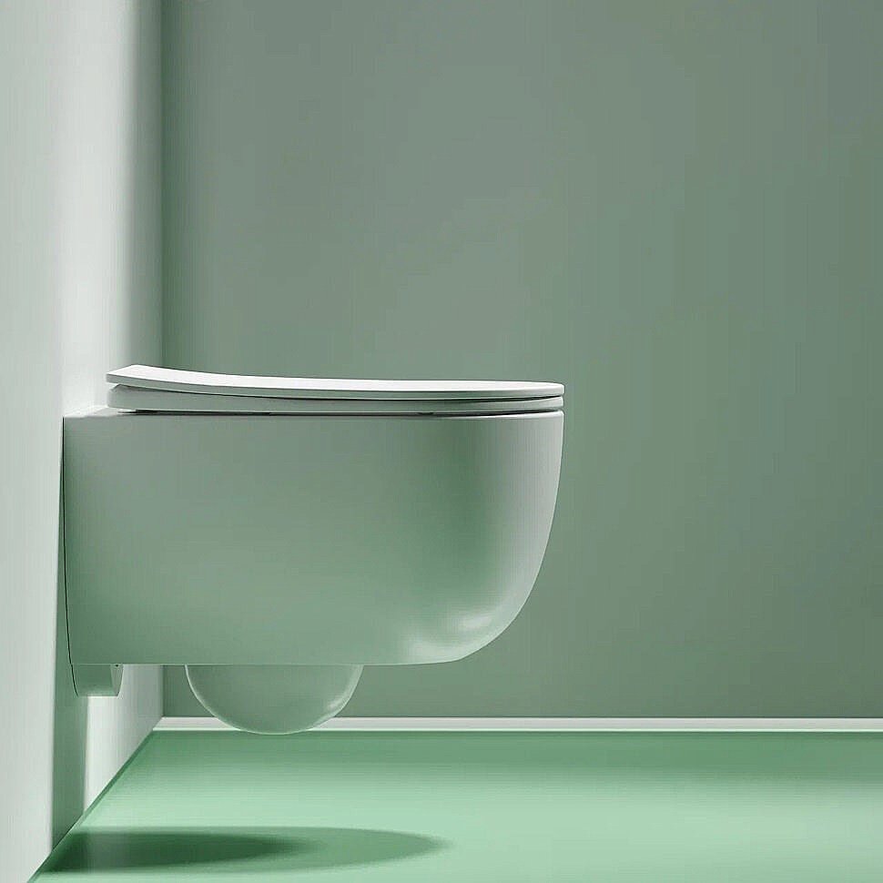 Унитаз подвесной Ceramica Nova Modena CN6063MW безободковый, с крышкой микролифт, белый матовый купить в интернет-магазине Sanbest