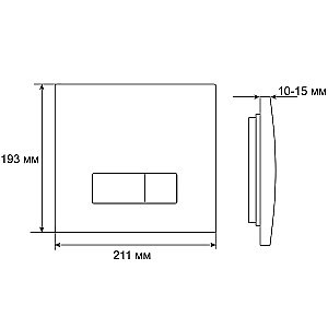 Кнопка для инсталляций Grossman Classic 800.T1.04.100.100RUS хром купить в интернет-магазине сантехники Sanbest