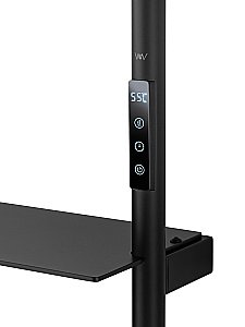 Полотенцесушитель электрический WONZON & WOGHAND DÜSSELDORF, Черный матовый (WW-A203-MB) купить в интернет-магазине сантехники Sanbest