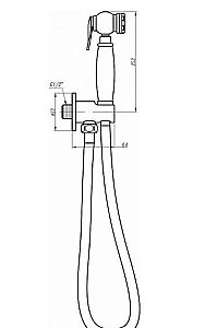 Гигиенический душ Cezares DIAMOND-KS-02-Sw бронза/Swarovski купить в интернет-магазине сантехники Sanbest