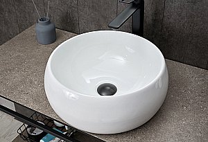 Раковина накладная Gid Esfera 40 N9140 51213 белая купить в интернет-магазине Sanbest