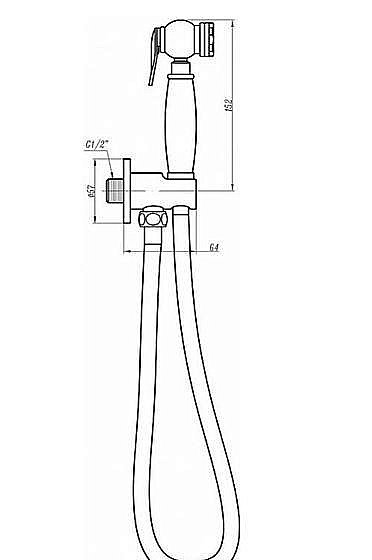 Гигиенический душ Cezares DIAMOND-KS-02-Sw бронза/Swarovski купить в интернет-магазине сантехники Sanbest