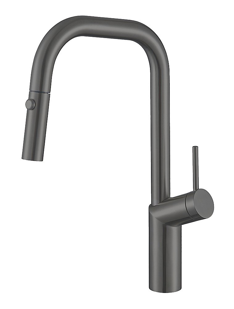 Смеситель для кухни Vincea VKF-107GM вороненая сталь купить в интернет-магазине сантехники Sanbest