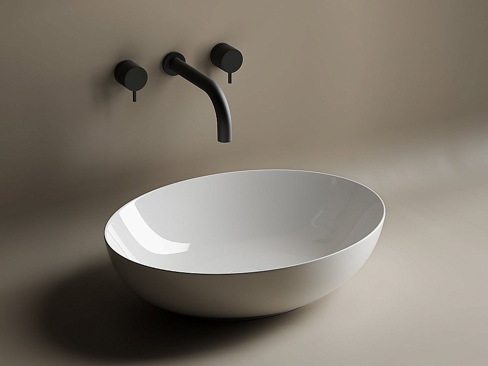Раковина накладная Ceramica Nova Element CN6017 белая купить в интернет-магазине Sanbest