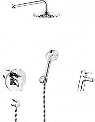 Набор смесителей Kludi Pure&Easy 376300565 хром купить в интернет-магазине сантехники Sanbest