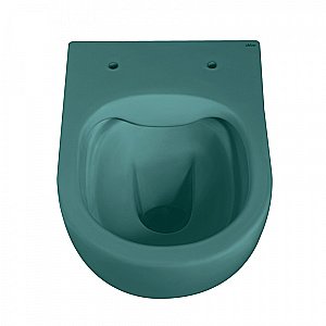 Унитаз подвесной ABBER Bequem AC1101MBG с крышкой микролифт, безободковый, зеленый матовый купить в интернет-магазине Sanbest