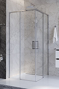 Душевой уголок Cezares PLANE 90х90 A-2-90-C-CR стекло прозрачное/профиль хром купить в интернет-магазине Sanbest