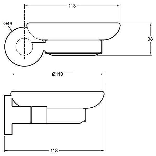 Мыльница Jacob Delafon CLASSIQUE E77827-CP купить в интернет-магазине сантехники Sanbest