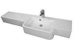 Раковина Акватон HOTEL B 1510 чаша справа купить в интернет-магазине сантехники Sanbest