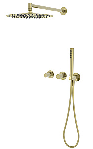 Душевая система Vincea Aura VSFW-6AU1BG брашированное золото купить в интернет-магазине сантехники Sanbest