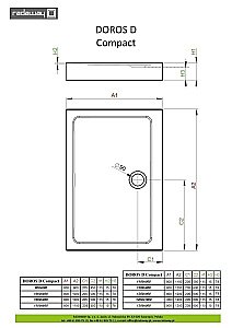 Душевой поддон Radaway Doros D Compact SDRD1180-05 110x80 белый купить в интернет-магазине Sanbest