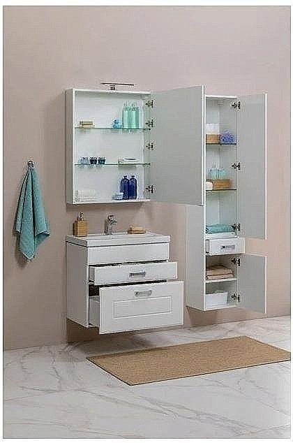 Зеркальный шкаф Aquanet Рондо 70 купить в интернет-магазине сантехники Sanbest