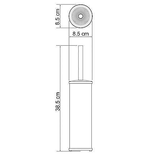 Ершик напольный WasserKRAFT Exter K-1017 купить в интернет-магазине сантехники Sanbest