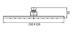 Верхний душ Cezares ARTICOLI VARI CZR-C-SPIN-25 купить в интернет-магазине сантехники Sanbest