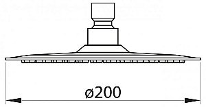 Верхний душ Belbagno Nova BB-SLDC1-IN купить в интернет-магазине сантехники Sanbest