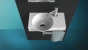 Раковина подвесная Artceram Lavamani Union 43 LML001 01 00 белая купить в интернет-магазине Sanbest