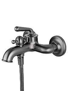 Смеситель для ванны с душем WONZON & WOGHAND STEAM, Темный графит (WW-88639008-BGM) купить в интернет-магазине сантехники Sanbest