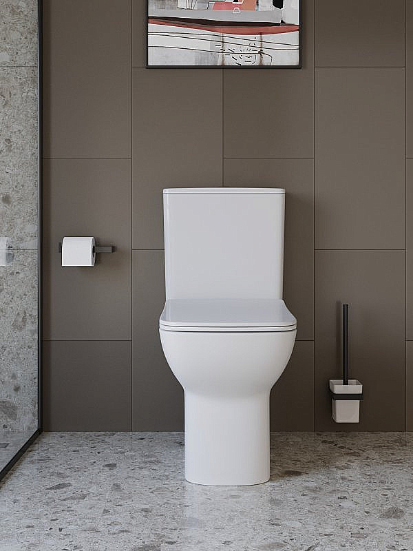 Унитаз-компакт BelBagno ROMANO-TOR BB2803CP/T-TOR/SC белый, с крышкой микролифт, с бачком, безободковый, слив-торнадо купить в интернет-магазине Sanbest