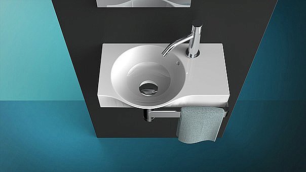 Раковина подвесная Artceram Lavamani Union 43 LML001 01 00 белая купить в интернет-магазине Sanbest