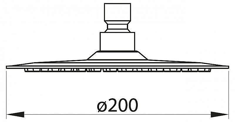 Верхний душ Belbagno Nova BB-SLDC1-IN купить в интернет-магазине сантехники Sanbest