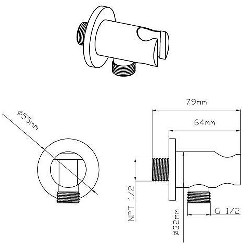 Душевая система Vincea VSFW-4212CH хром купить в интернет-магазине сантехники Sanbest