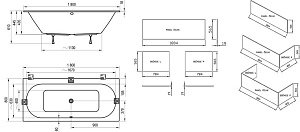 Ванна Ravak CITY SLIM C921300000 180х80 купить в интернет-магазине Sanbest