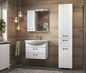 Тумба с раковиной Vigo Diana 2-700 белая для ванной в интернет-магазине Sanbest