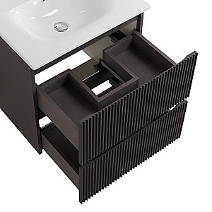 Тумба с раковиной BelBagno UNO-700-2C-SO-GSO темно-серый матовый для ванной в интернет-магазине Sanbest