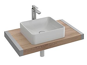 Раковина VOX EVG102 со столешницей Jacob Delafon PARALLEL EB52 200 EVG102-PT6/EB52-2000-E10 белая купить в интернет-магазине Sanbest