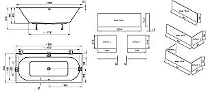 Ванна Ravak CITY SLIM C921300000 180х80 купить в интернет-магазине Sanbest