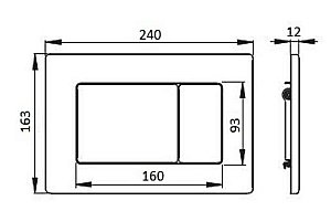 Кнопка для инсталляции Boheme Shine Gun Metall 650-SGM антрацит глянец купить в интернет-магазине сантехники Sanbest
