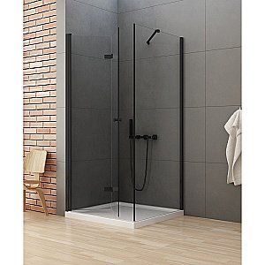 Душевой уголок NEW TRENDY NEW SOLEO BLACK 100x90 стекло прозрачное/профиль черный купить в интернет-магазине Sanbest