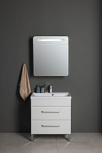 Тумба с раковиной Aquanet Лукка 302396 60 белый для ванной в интернет-магазине Sanbest