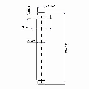 Держатель верхнего душа WasserKRAFT A235 золото купить в интернет-магазине сантехники Sanbest