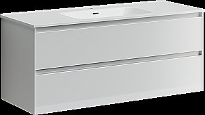 Тумба с раковиной Sancos Cento CN120-1W белый глянец для ванной в интернет-магазине Sanbest