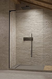 Душевое ограждение Radaway Modo SL Black II 120 стекло прозрачное/профиль черный матовый купить в интернет-магазине Sanbest