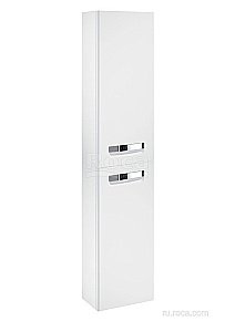 Шкаф - колонна Roca The Gap белый глянец для ванной в интернет-магазине сантехники Sanbest