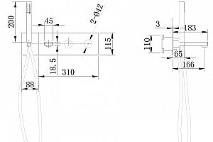 Смеситель для ванны ABBER Rund AF8730 хром купить в интернет-магазине сантехники Sanbest