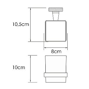 Стакан для зубных щеток WasserKraft Tauber K-64428 никель купить в интернет-магазине сантехники Sanbest