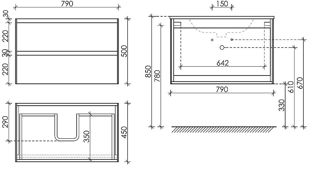 Тумба с раковиной Sancos Cento CN80W белый глянец для ванной в интернет-магазине Sanbest