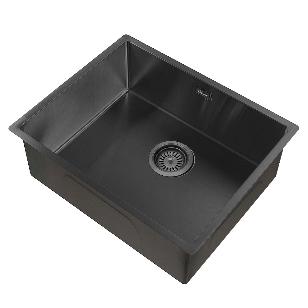 Кухонная мойка ABBER Wasser Kreis 54 AF2196MB черная матовая купить в интернет-магазине сантехники Sanbest