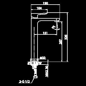 Смеситель для раковины Elghansa Hezerley new 16H5599 хром купить в интернет-магазине сантехники Sanbest